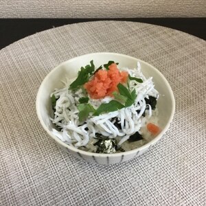 タラコしらす丼